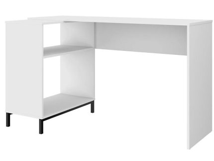 White Corner Computer Desk