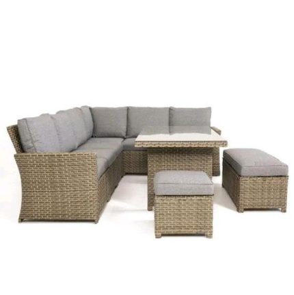 Palma Corner Outdoor 9 Seater Rattan Garden Lounge Set