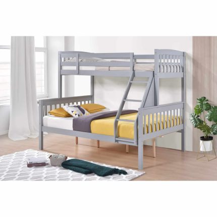 hf- Ashbrook Solid Wood Triple Bunk Bed White