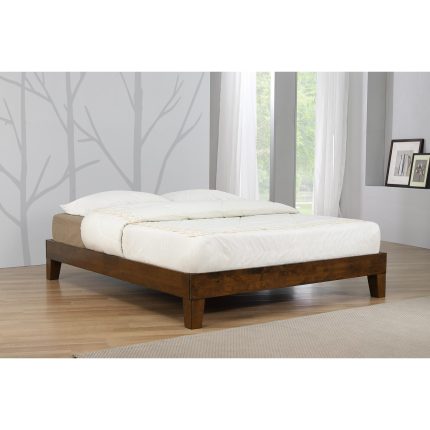 HF- Charlie Platform Bed Double Rustic Oak