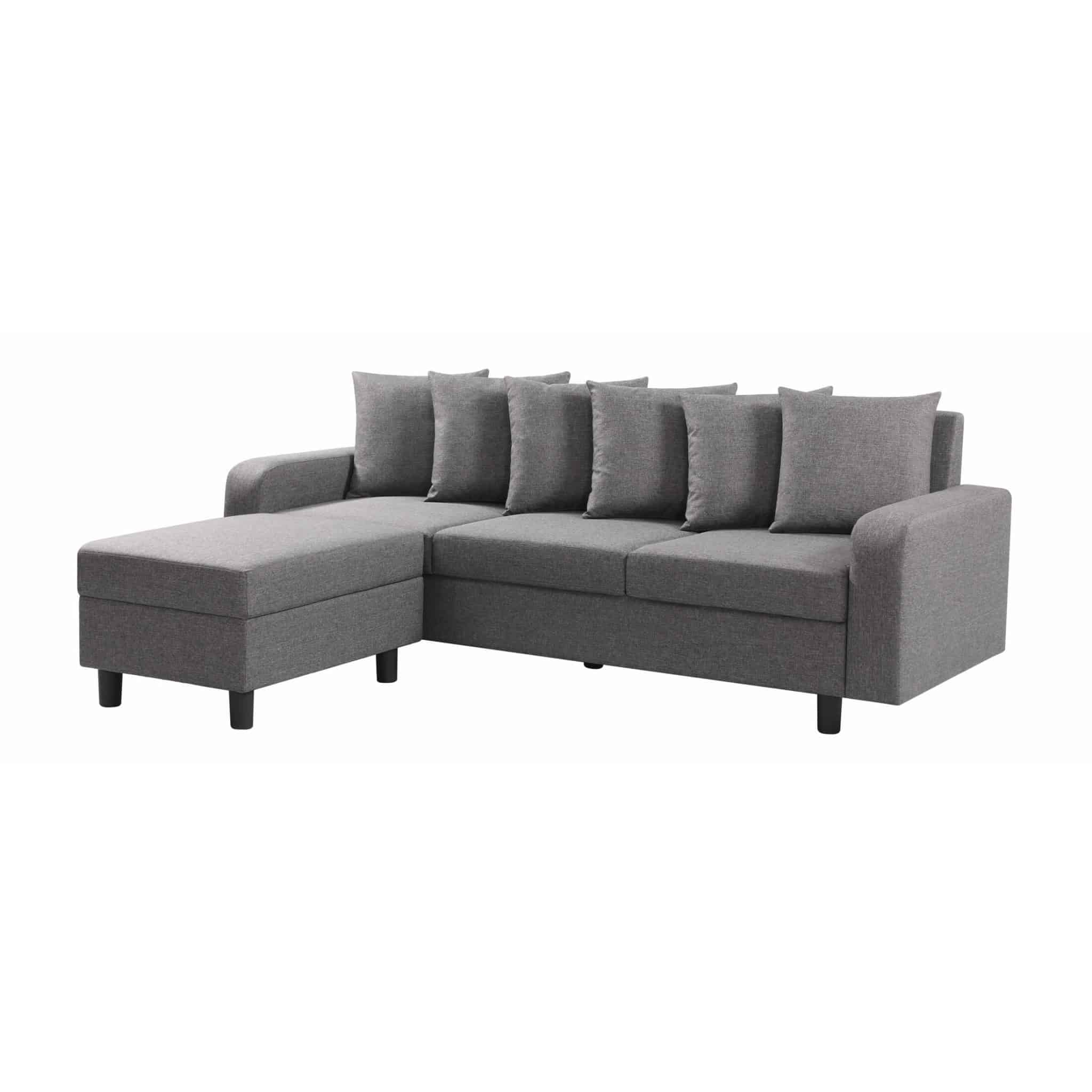 Civic-Reversible-Chase-Sofa-Fabric-Grey-LHS-Facing