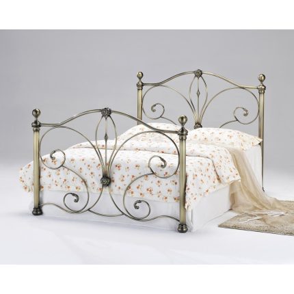 HF- Diane Antique Brass Double Bed