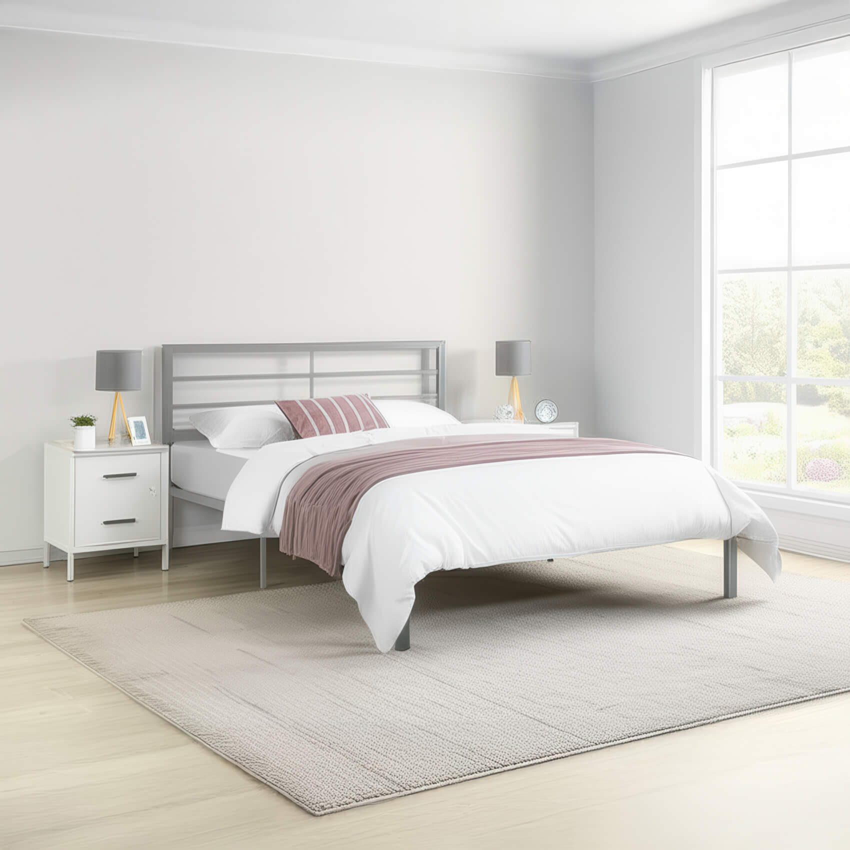 Jennifer-4foot-Bed-Silver-Lifestyle