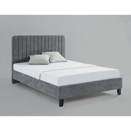 HF- Livingstone Fabric 4Foot Bed Grey