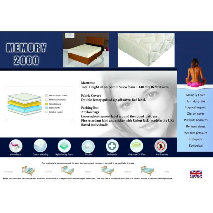 HF- Memory 2000 Mattress Single