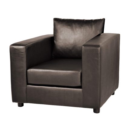 HF- Suffolk 1 Seater Sofa PU Brown