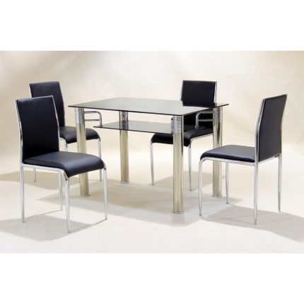 HF- Vercelli Black Dining Table